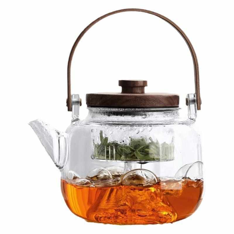 加厚耐高温玻璃茶壶家用茶具套装围炉煮茶器大容量明火烧水泡茶壶