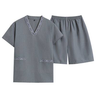 男女士汗蒸服 时尚大气面料 桑拿服 洗浴服套装 浴衣汗蒸服男