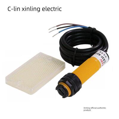 欣凌光电开关e3f - r2c2 /2 R2B1/2 R2A1/2反光型M18传感器距离2m