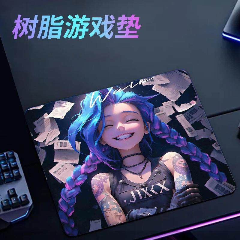 超大号鼠标垫办公桌面FPS电竞游戏防滑专用动漫二次元树脂滑鼠垫
