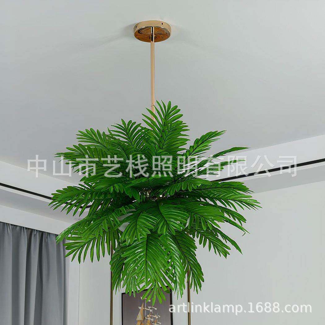 约北现代简欧清植922新自然风绿吊灯