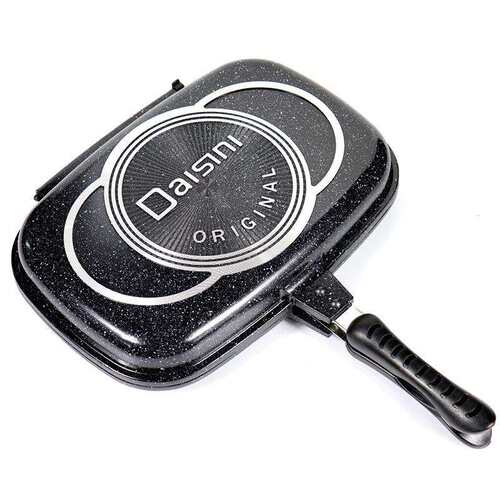32cm36cm40cm44cm double grill fry pan铝压铸不粘锅双面烤盘煎