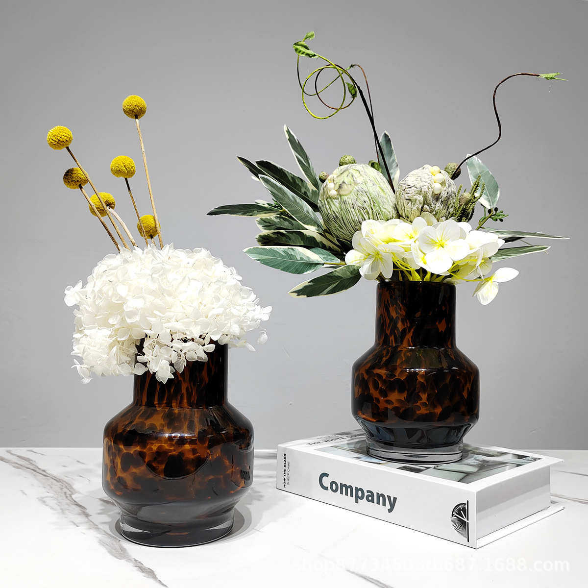 高级琉璃花器仿真花艺别墅样板间家居茶几桌面软装花装饰假花摆件,鲜花速递/花卉仿真/绿植园艺,仿真绿植,淘宝优惠券,粉丝福利购,淘宝优惠卷