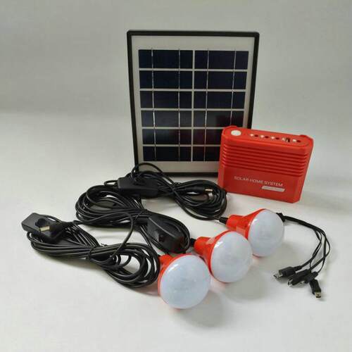 太阳能系统 4W太阳能板 锂电池3.7V/5200MA 不带FM收音机