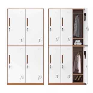 新款 直销更衣柜员工储物柜存包柜钢制带锁铁皮柜衣柜宿舍健身房换