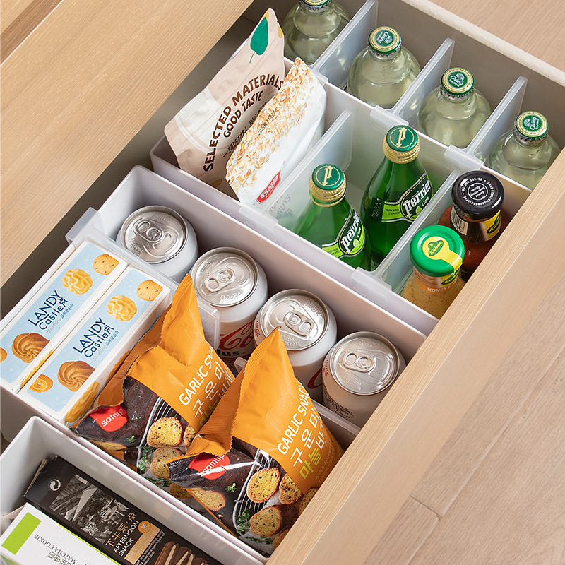 床头神器调料零食厨房各种收纳盒卫生间塑料杂物盒子方形柜子橱柜