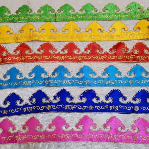 7cm蒙古三角刺绣花边条少数民族服装长条背胶辅料带可熨烫花布贴,居家布艺,花边,淘宝优惠券,粉丝福利购,淘宝优惠卷