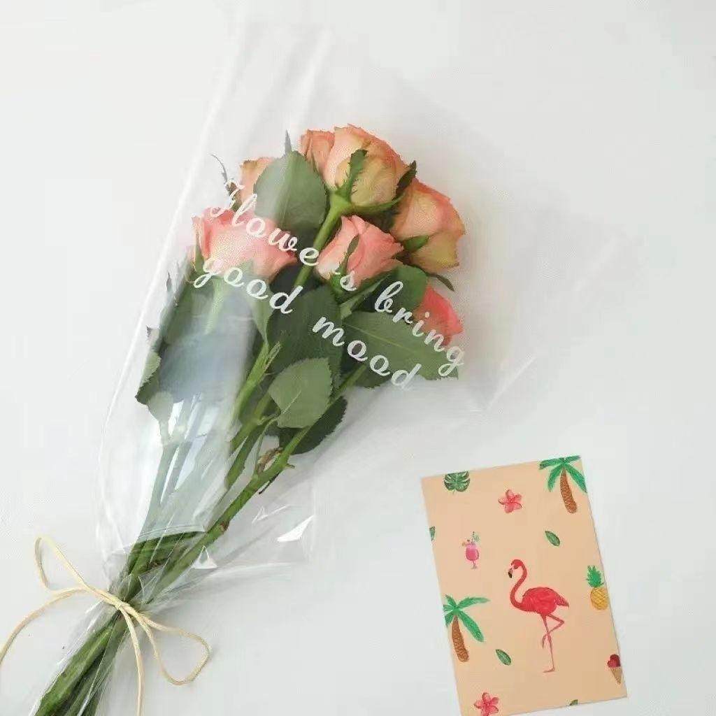 多只鲜花袋opp英文花束袋多支玫瑰花艺材料花店透明ins韩式包装袋,鲜花速递/花卉仿真/绿植园艺,花艺包装盒,淘宝优惠券,粉丝福利购,淘宝优惠卷
