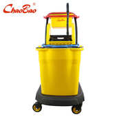 榨拖干046拧干宝水桶榨式 超桶46拖洗地b把桶批发水车 b下压柞双