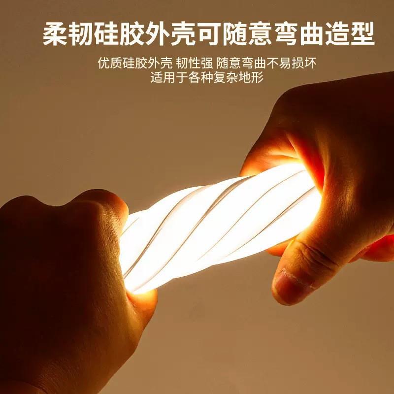 COB灯带LED220V客厅自粘吊顶室外工程户外防水软灯条高显色超亮
