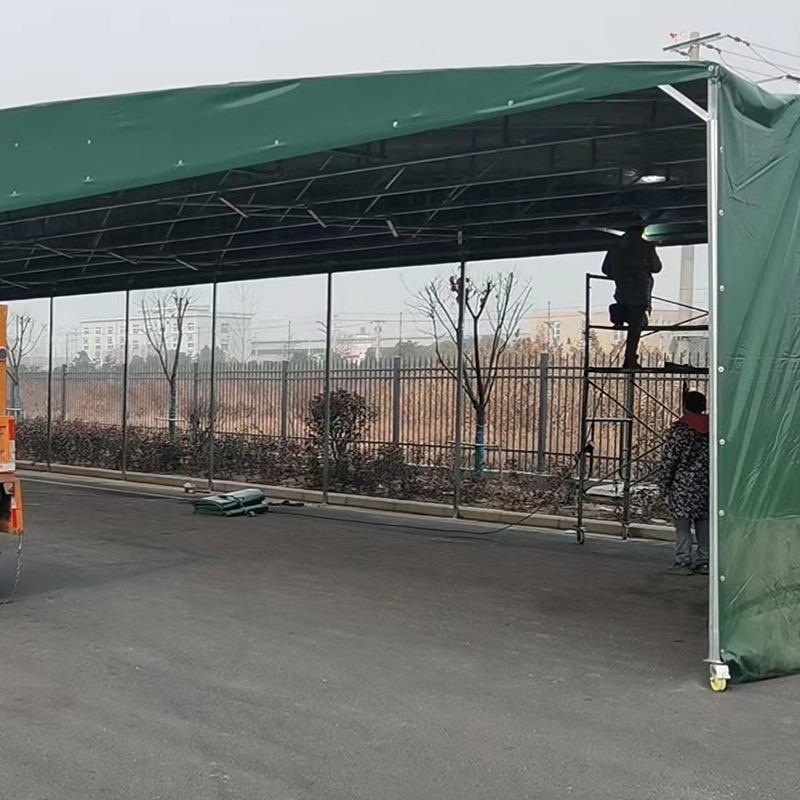 外推拉棚雨棚电道车厂房过工仓厂移动库伸户缩厂家1230可定加厚耐