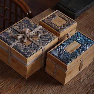 高档竹盒建盏紫砂壶蜂蜜包装盒定做茶具茶杯礼品盒定制木盒空盒子