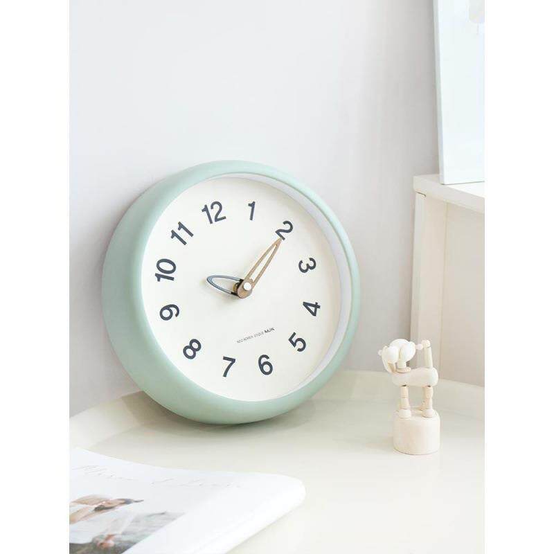 约钟简表挂钟厅新款家用时尚静客音时钟挂BFH嘉墙奶油风卓振尾振