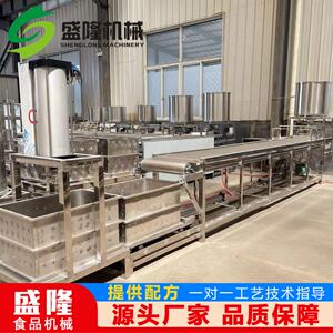 沈阳小型干豆腐机自动磨浆煮浆气压双扒干豆腐成型机数控千张机
