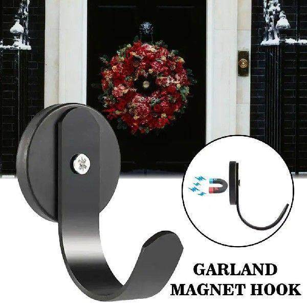 1.7 Inch Wreath Hook Magnetic Wreath Hanger Scratch-Free