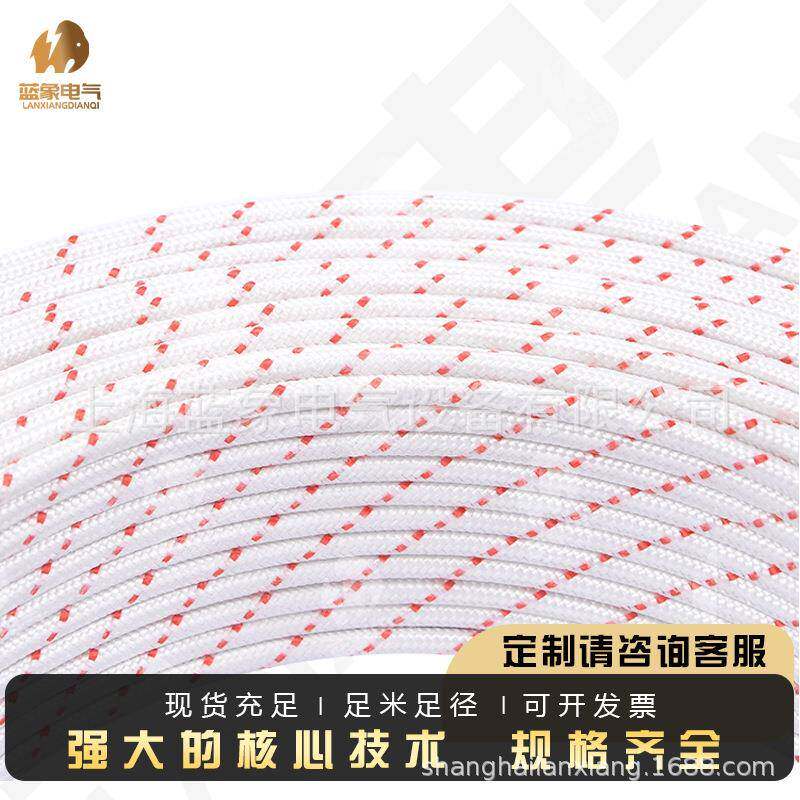 K型热电偶耐高温玻璃纤维线E型感温延长线纱包线传感器线补偿导线