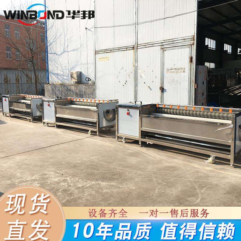 红薯紫薯去皮清洗机 不锈钢毛刷清洗机 商用扇贝海蛎子清洗设备