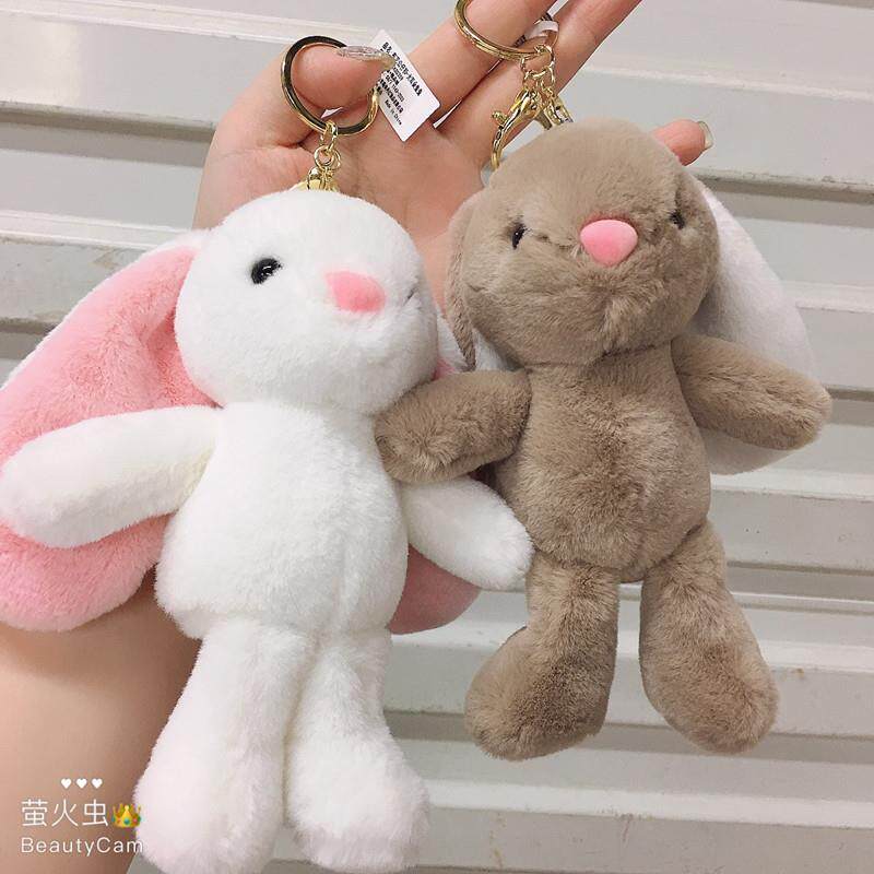 大耳朵兔子可爱潮书包车钥匙扣挂件毛绒玩偶挂饰情侣女学生日礼物