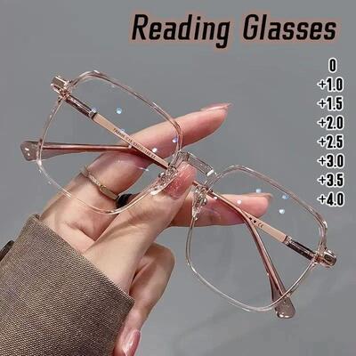Trendy Fashionable Reading Glasses Women Anti Blue Light Pre