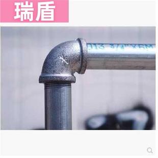 自来水管铁管晾衣架家用小型高1米8可移动落地单杆滑轮卧室可调节