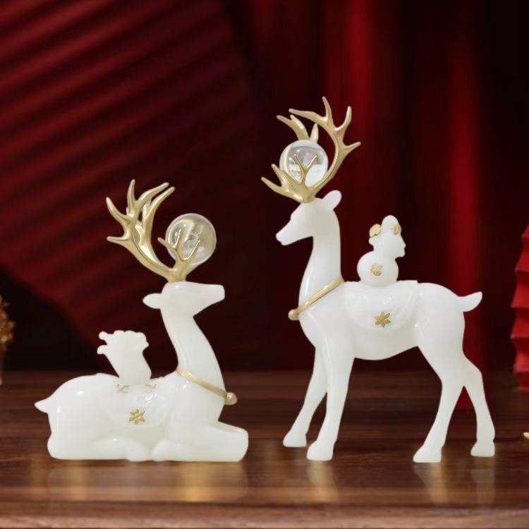 正品创意百财装福鹿财摆件招客厅电柜视酒柜玄关饰品新房乔迁送人