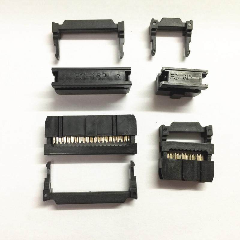IDC接插件16PFC压线扣线路板连接器2.54mm20P灰排线卡扣