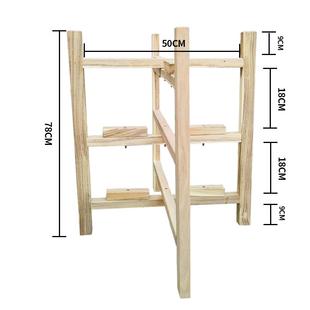 新款原手木架子定砧板花架厨房菜板架子菜墩置物台洗盆架盆制架大