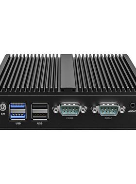 倍控迷你电脑主机N2840 J1900 j4125 j6412嵌入式工控机minipc小