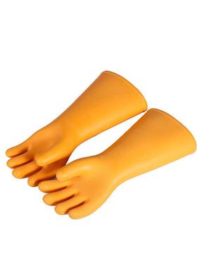 双安35橡K19525V电绝缘手防电专带电作业劳保胶手套耐高压电工套