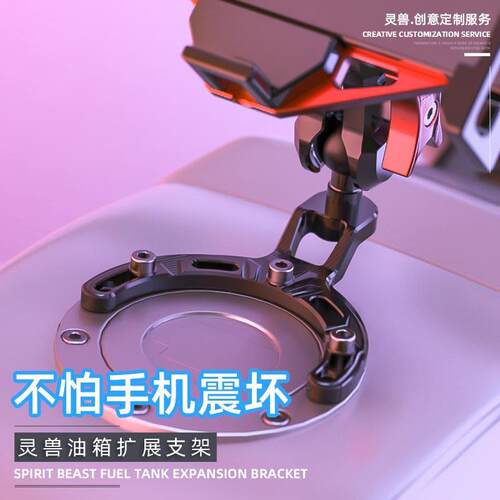 GSX250R油箱盖扩展球头改装适用贝纳利502C运动相机固定支架G310R