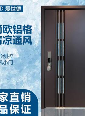 锌合金甲级防盗推拉小门大窗通风门中门进入户门安全门包邮包安装