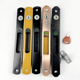 金钢网纱窗锁框中框钩锁隐形纱窗防盗锁纱窗锁90条形钩锁形纱窗锁