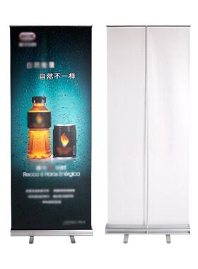 供应铁门型展示挂画架户外防风广告展示架折叠易拉宝防风设计