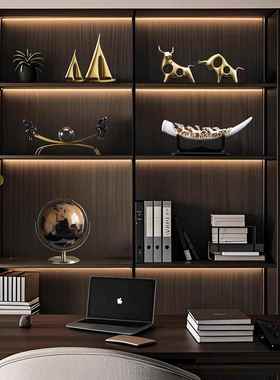 公高档办室摆件现间代轻奢客厅样装饰CLN70752品家居酒柜电视柜板