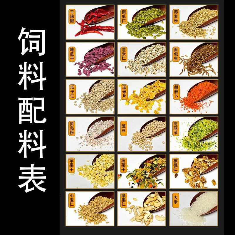 炫料牡丹玄凤小太阳和尚金刚折衷鸟粮灰鹦鹉金太阳饲料滋养丸粮食