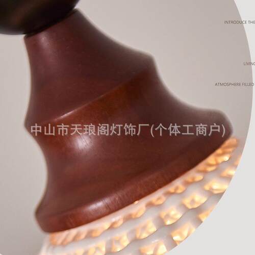 日式陶瓷客厅吊灯适用餐厅玄关书房轻奢复古大气LED灯禅意民宿吧