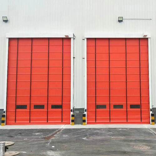 快速堆积门工业仓库堆积快速门地下车库汽车喷漆房大型PVC堆积门