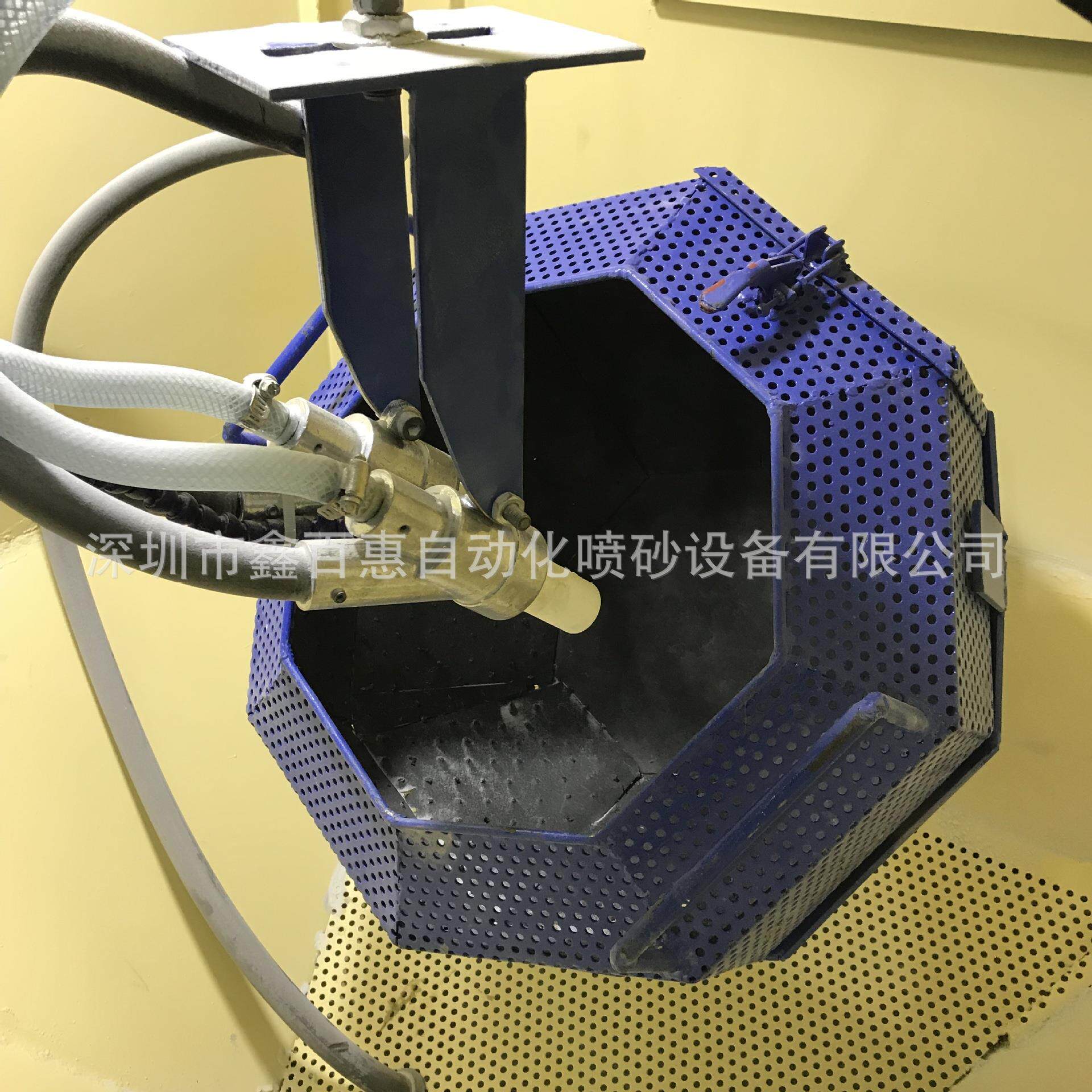 电子塑胶细毛边机电木骨架毛边机双叁枪滚筒式自动滚筒毛边喷砂机