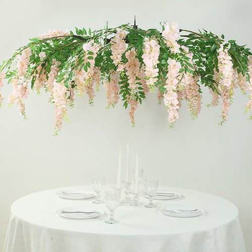 仿真藤条大吊花假绿植装饰室内假花拍照道具吊挂仿真植物藤条