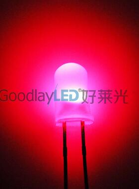 F5/5mm雾状红普绿无极双色 红绿双色2脚无极led灯珠LED发光二极管
