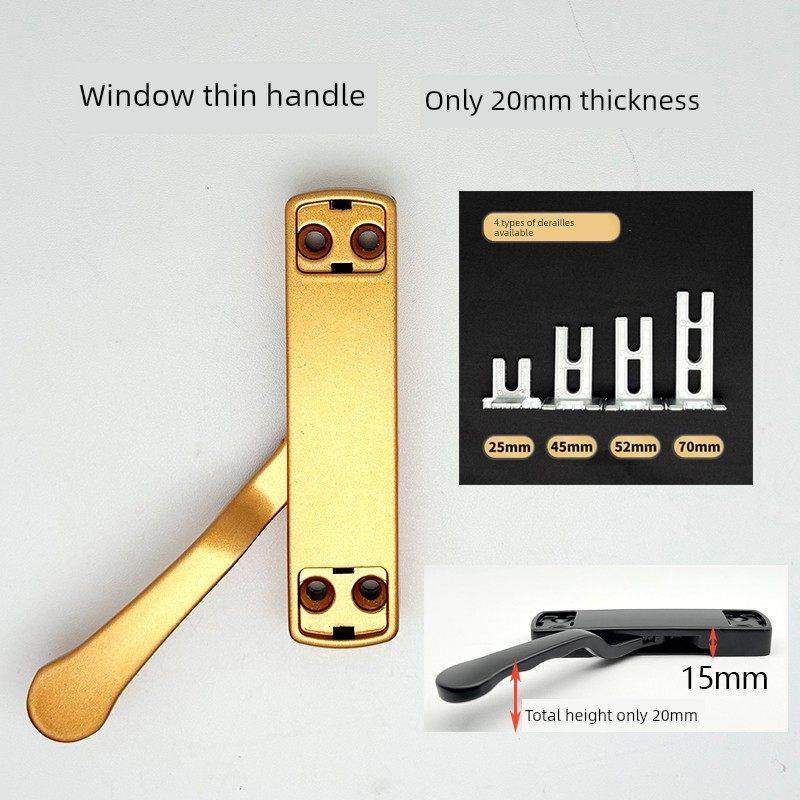 采购产品铝合金窗拉手超薄侧开断桥铝平窗拉手纱窗系统窗门窗五金