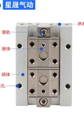 定制SMC薄MHF2-8D型MHF2-8D动1R气手指闭平行开型气爪MHF216D2滑