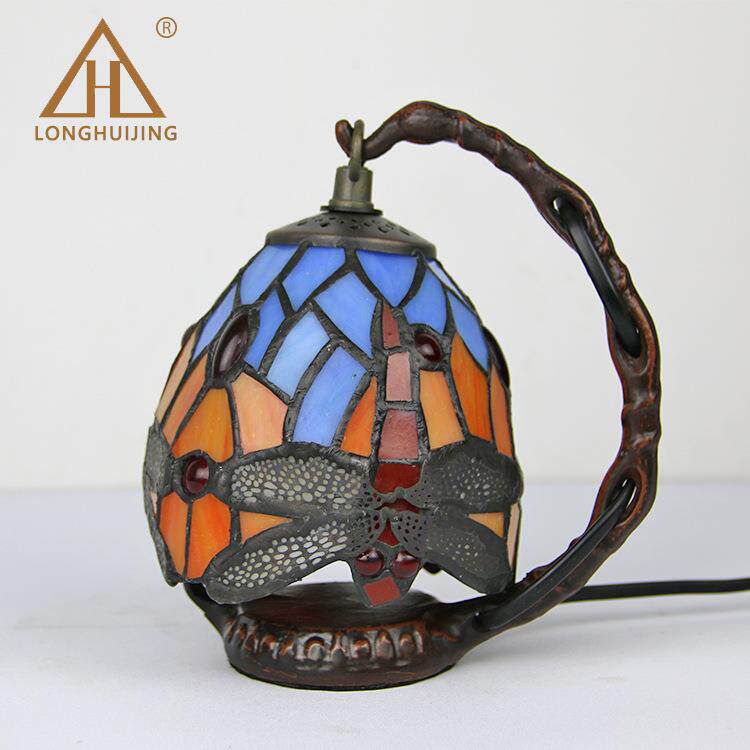 家居客厅卧室床头创意精美玻璃灯罩台灯欧式格调护眼书房葡萄台灯