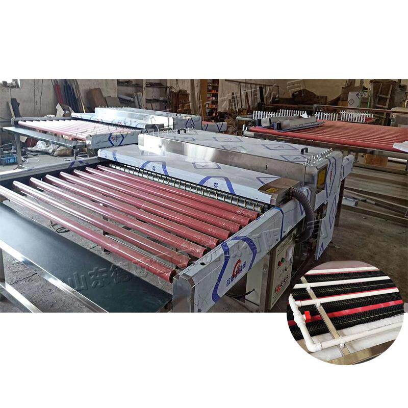 卧式玻璃清洗烘干一体机全胶辊钢化夹胶玻璃洗片机滚式毛刷清理机