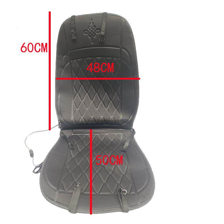 电瓶车座椅汽车上加热靠背垫电动三轮车载发热坐垫48V60V72伏12V