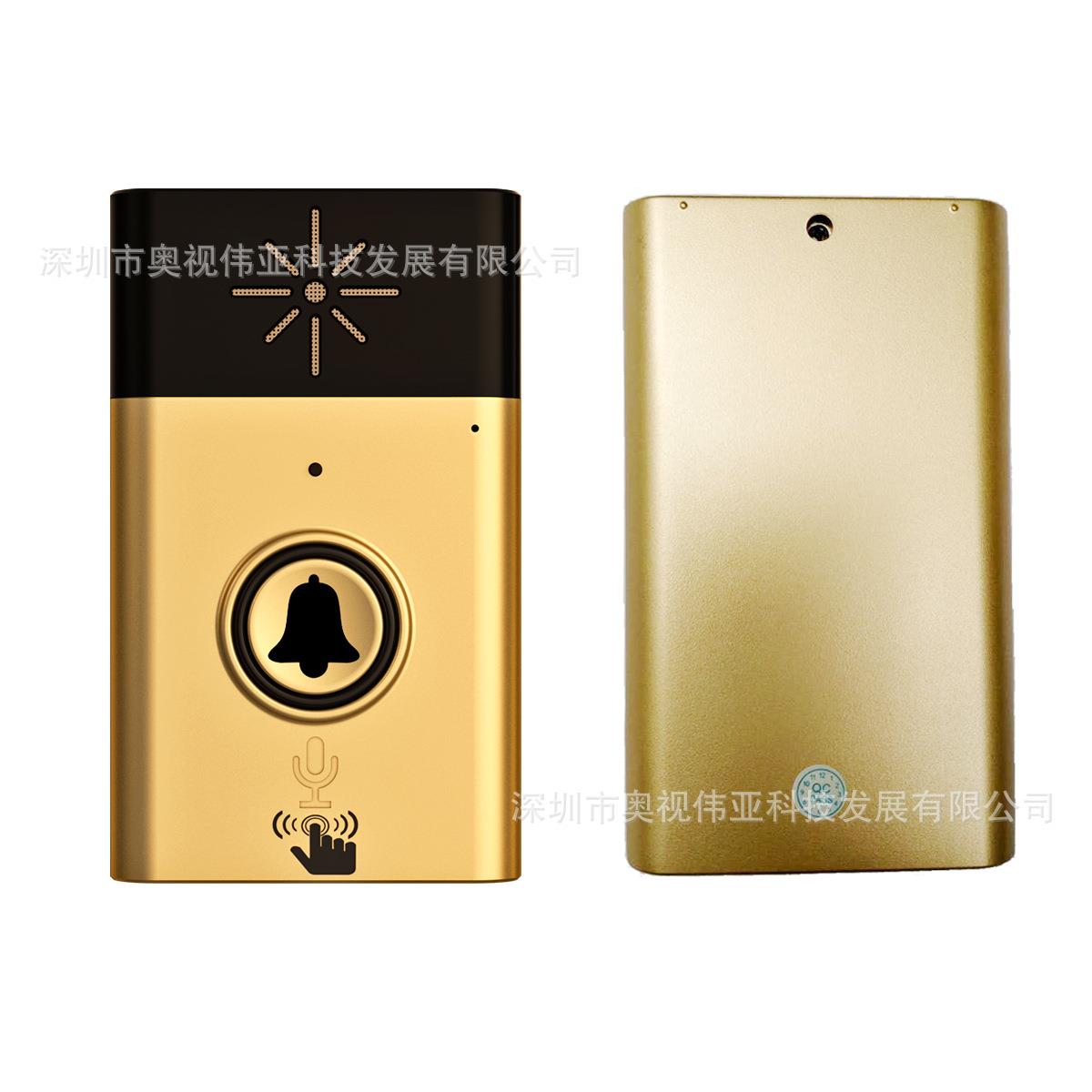 H铃6简易通话门98T无线语音门铃音大对功耗低讲清晰一拖多非可声