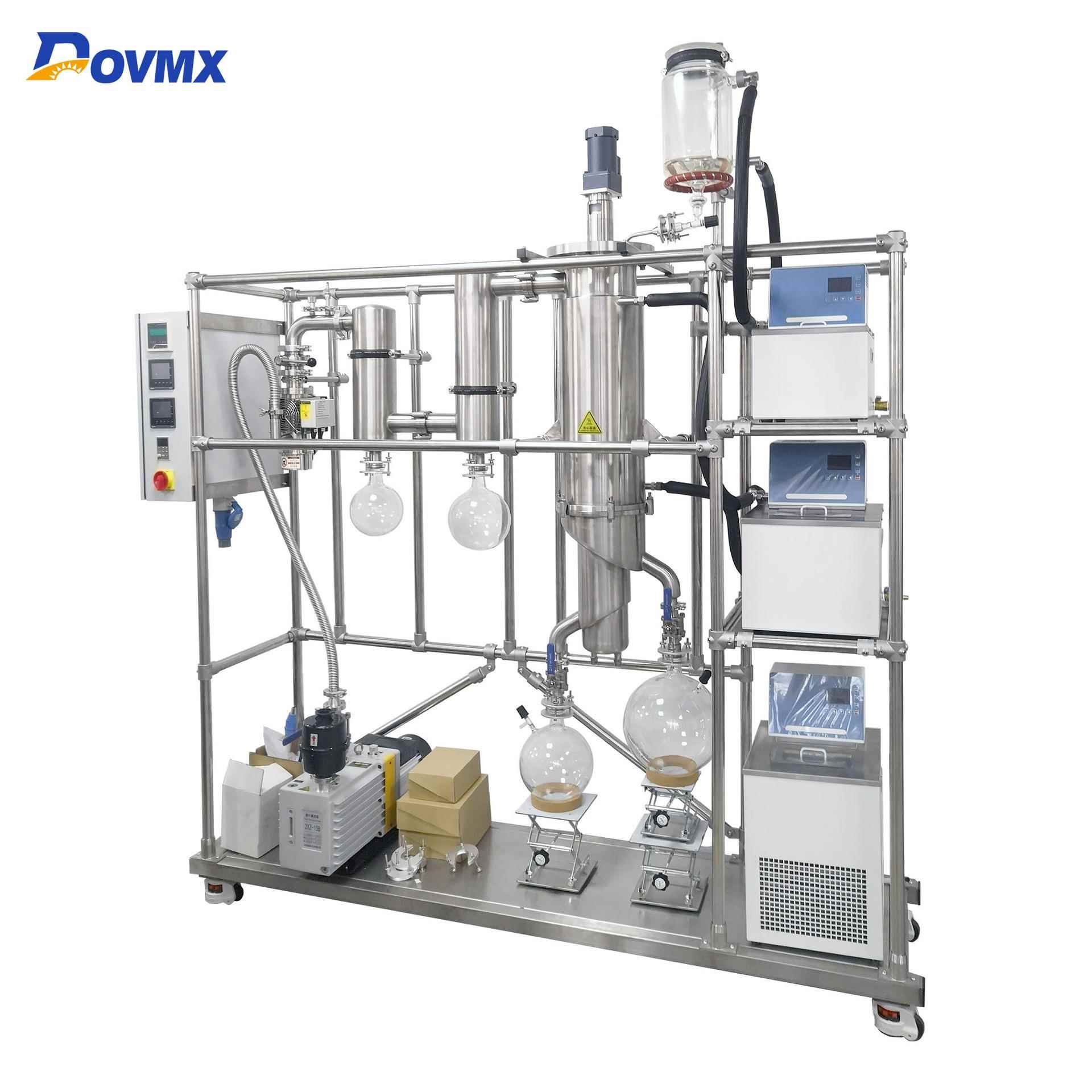 不锈钢分子蒸馏厂家刮膜蒸发器FMD-200实验室短程蒸馏可定