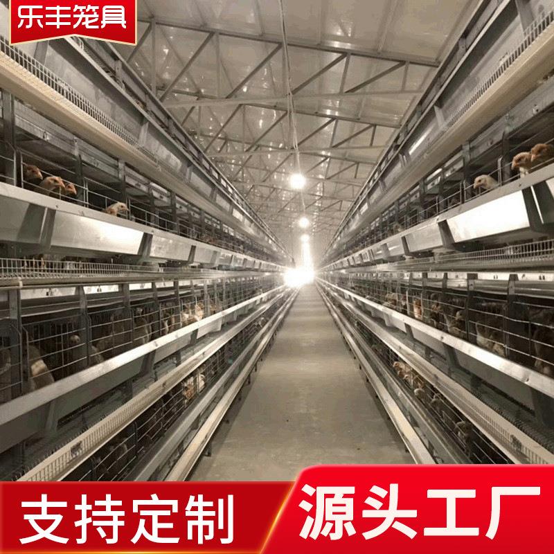 现货新型自动鸡舍门热镀锌层叠式蛋鸡笼鸡笼养殖机械设备
