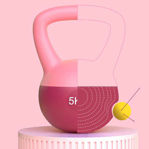 软壶铃家用女士6KG健身器材瘦手臂练臀提壶哑铃男士力量训练壶铃