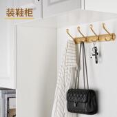 衣柜打孔衣服挂钩轻奢壁挂门后进门玄关鞋 柜免打孔衣柜衣帽挂新品